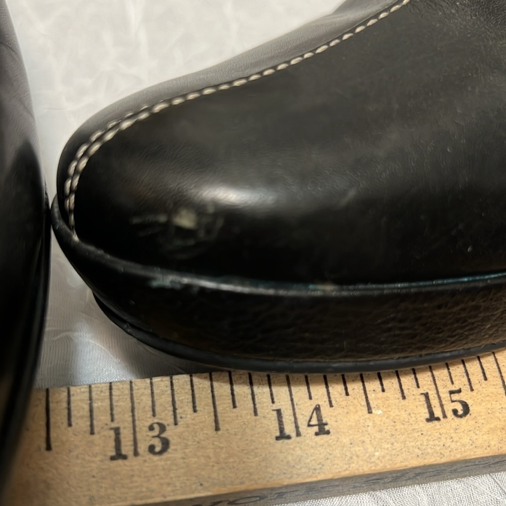 - Cole Haan Black Slip On Wedge Mules Size 9B - Picture 16 of 16